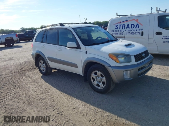 2003 Toyota RAV4 with VIN JTEGH20V730096109, listed as a IAAI auction lot 41903697 with 202,122 mi miles. Bid and sale history available at carsss.com. Image 1.