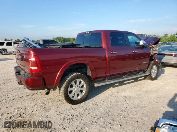 2022 Ram 2500 Laramie with VIN 3C6UR5FJ4NG306343, listed as a Copart auction lot 58817845 with 66,918 mi miles and Salvage title. Bid and sale history available at DreamBid. Image 3.