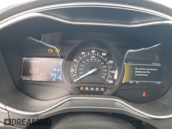2017 Ford Fusion SE with VIN 3FA6P0HD0HR299617, listed as a Copart auction lot 54745165 with 124,594 mi miles and Clean title. Bid and sale history available at DreamBid. Image 9.