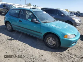 1993 Honda Civic with VIN 2HGEH2463PH502999, listed as a Copart auction lot 48812785 with 255,945 mi miles and Clean title. Bid and sale history available at DreamBid. Image 4.