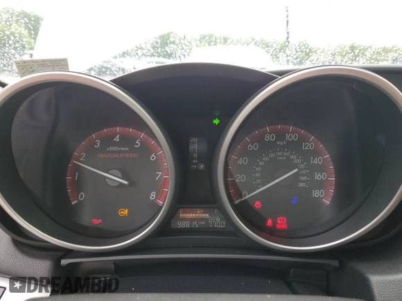 2012 Mazda 3 Mazdaspeed3 Touring with VIN JM1BL1L4XC1634788, listed as a Copart auction lot 57703025 with 98,815 mi miles and Salvage title. Bid and sale history available at DreamBid. Image 9.