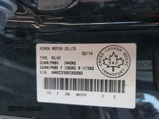 2014 Acura RLX Hybrid Advance Pkg with VIN JH4KC2F99EC800060, listed as a Copart auction lot 42147015 with 127,533 mi miles and Salvage Title. Bid and sale history available at carsss.com. Image 13.