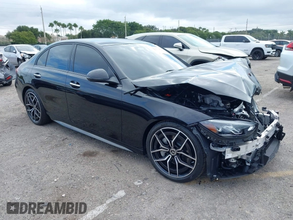 2024 Mercedes-Benz C 300 with VIN W1KAF4GBXRR231973, listed as a IAAI auction lot 41324526 with Not Provided miles and . Bid and sale history available at DreamBid. Image 1.