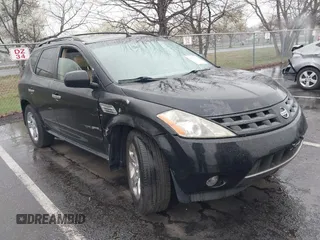 2004 Nissan Murano SL with VIN JN8AZ08TX4W228085, listed as a IAAI auction lot 41965036 with 180,547 mi miles and . Bid and sale history available at DreamBid. Image 1.