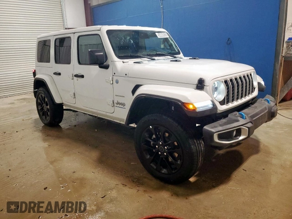 2024 Jeep Wrangler Sahara with VIN 1C4RJXP65RW331514, listed as a Copart auction lot 56888935 with 18,507 mi miles and Clean Title. Bid and sale history available at DreamBid. Image 4.