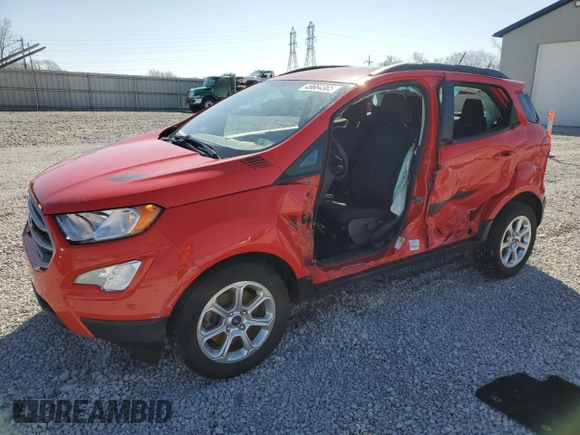 2021 Ford EcoSport SE with VIN MAJ3S2GE8MC408423, listed as a Copart auction lot 49664365 with 28,606 mi miles and Salvage Title. Bid and sale history available at carsss.com. Image 1.