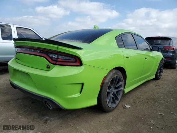 2023 Dodge Charger Scat Pack Widebody with VIN 2C3CDXGJ5PH506698, listed as a Copart auction lot 44109564 with 17,072 mi miles and Salvage Title. Bid and sale history available at carsss.com. Image 3.
