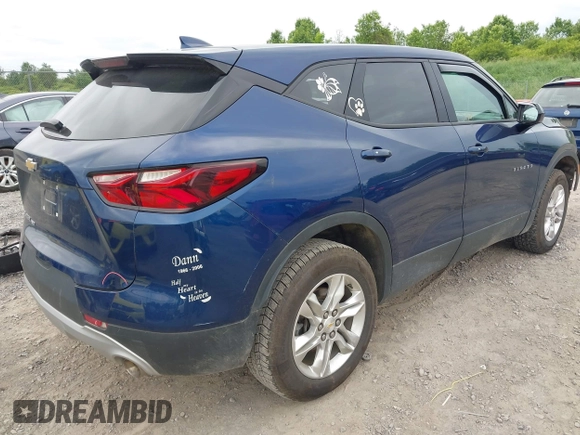 2022 Chevrolet Blazer LT with VIN 3GNKBHR43NS132555, listed as a IAAI auction lot 42501996 with 51,011 mi miles and . Bid and sale history available at DreamBid. Image 4.