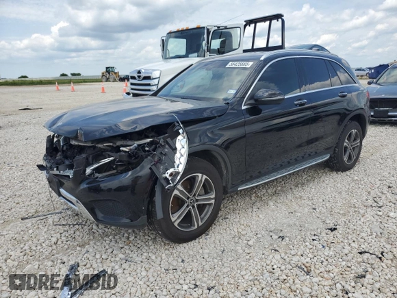 2019 Mercedes-Benz GLC 300 with VIN WDC0G4JBXKV144495, listed as a Copart auction lot 56425665 with 41,687 mi miles and Salvage title. Bid and sale history available at DreamBid. Image 1.