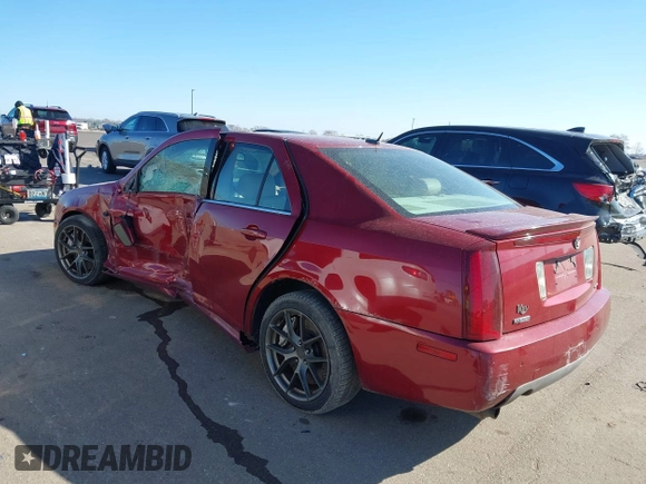 2005 Cadillac STS with VIN 1G6DC67A150165964, listed as a IAAI auction lot 41860410 with 177,161 mi miles. Bid and sale history available at carsss.com. Image 3.