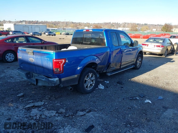 2016 Ford F-150 XL with VIN 1FTEX1C8XGFB22624, listed as a IAAI auction lot 40856213 with 106,884 mi miles and . Bid and sale history available at carsss.com. Image 4.