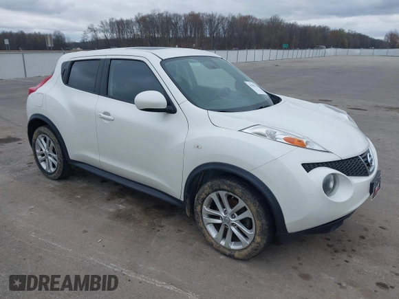 2013 Nissan Juke S with VIN JN8AF5MR6DT226044, listed as a IAAI auction lot 41904714 with 154,445 mi miles. Bid and sale history available at carsss.com. Image 1.