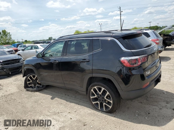 2018 Jeep Compass Limited z VIN 3C4NJDCB5JT246036, wystawiony jako Copart lot #55649324 z przebiegiem Nie podano mil oraz Nie do naprawy • Non repairable. Historia ofert i sprzedaży dostępna na DreamBid. Obrazek 2.