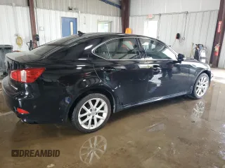 2012 Lexus IS 250 with VIN JTHCF5C21C5059246, listed as a Copart auction lot 63301575 with 159,033 mi miles and Salvage title. Bid and sale history available at DreamBid. Image 3.