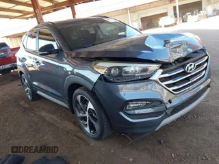 2017 Hyundai Tucson Value z VIN KM8J33A27HU460429, wystawiony jako IAAI lot #41681076 z przebiegiem 95 178 mil mil oraz . Historia ofert i sprzedaży dostępna na DreamBid. Obrazek 1.