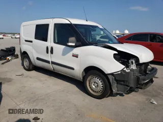 2018 Ram ProMaster City Cargo Tradesman with VIN ZFBERFAB1J6J34497, listed as a Copart auction lot 72412884 with 197,058 mi miles and Salvage Title. Bid and sale history available at DreamBid. Image 4.