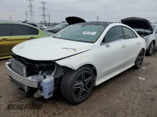 2022 Mercedes-Benz CLA with VIN W1K5J4HB7NN299809, listed as a Copart auction lot 86518674 with 13,814 mi miles and Salvage Title. Bid and sale history available at carsss.com. Image 1.