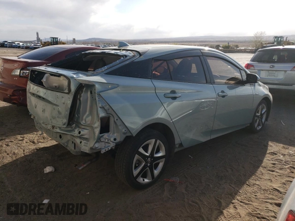 2016 Toyota Prius Four with VIN JTDKARFU8G3520699, listed as a Copart auction lot 47995025 with 51,455 mi miles and Salvage Title. Bid and sale history available at carsss.com. Image 3.