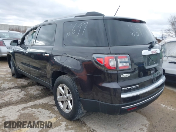 2015 GMC Acadia SLE with VIN 1GKKVPKD5FJ231387, listed as a IAAI auction lot 39429708 with 1 mi miles. Bid and sale history available at carsss.com. Image 3.