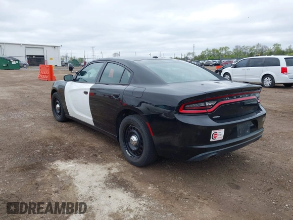 2019 Dodge Charger Police with VIN 2C3CDXKT5KH622663, listed as a IAAI auction lot 42184918 with 86,946 mi miles and . Bid and sale history available at DreamBid. Image 3.