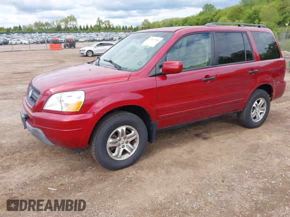 2005 Honda Pilot EX-L z VIN 5FNYF18525B054075, wystawiony jako IAAI lot #42347365 z przebiegiem 124 911 mil mil oraz . Historia ofert i sprzedaży dostępna na DreamBid. Obrazek 2.