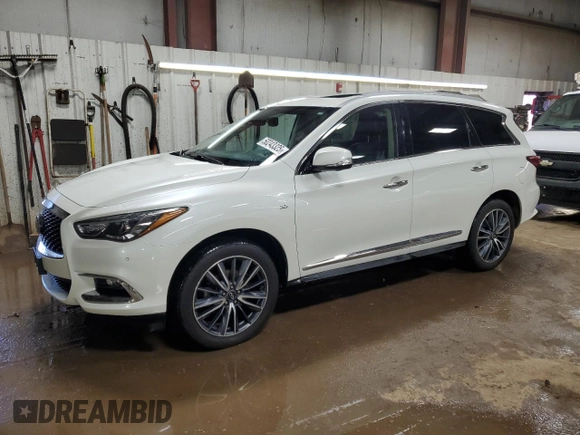 2020 Infiniti QX60 Luxe with VIN 5N1DL0MM5LC537886, listed as a Copart auction lot 50243325 with 50,241 mi miles and Salvage Title. Bid and sale history available at DreamBid. Image 1.