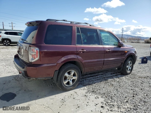 2007 Honda Pilot EX-L with VIN 5FNYF18577B021169, listed as a Copart auction lot 51504705 with 219,276 mi miles and Salvage Title. Bid and sale history available at carsss.com. Image 3.