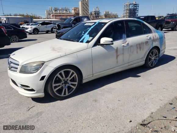 2011 Mercedes-Benz C-Class C 300 Sport with VIN WDDGF5EBXBA524182, listed as a Copart auction lot 49422095 with 251,525 mi miles and Salvage Title. Bid and sale history available at carsss.com. Image 1.