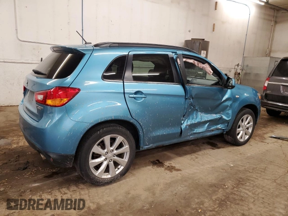 2014 Mitsubishi Outlander Sport SE with VIN 4A4AR4AU5EE018807, listed as a Copart auction lot 51600475 with 116,314 mi miles and Salvage Title. Bid and sale history available at carsss.com. Image 3.