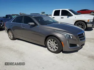 2014 Cadillac CTS Luxury AWD with VIN 1G6AX5S36E0170622, listed as a Copart auction lot 43345385 with Not Provided miles and Salvage Title. Bid and sale history available at DreamBid. Image 4.