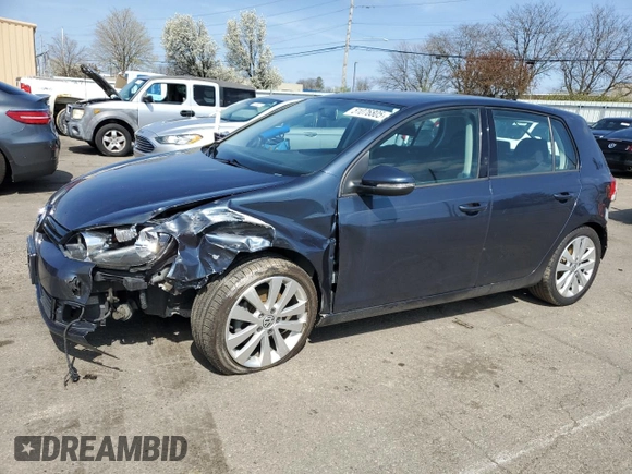2014 Volkswagen Golf TDI w/Sunroof & Nav с VIN WVWDM7AJ9EW006745, выставлен на аукционе Copart как лот 51076805 с пробегом 94 761 миль миль и Списание • Salvage title. История ставок и продаж доступна на DreamBid. Изображение 1.