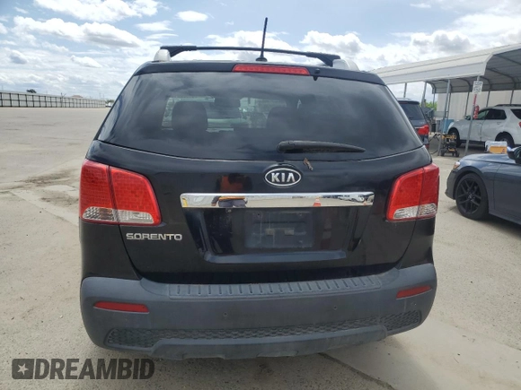 2012 Kia Sorento LX with VIN 5XYKT4A64CG211596, listed as a Copart auction lot 51522015 with 190,813 mi miles and Clean Title. Bid and sale history available at carsss.com. Image 6.