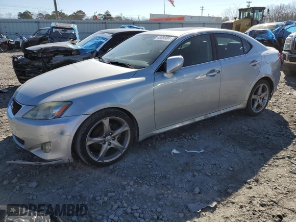 2007 Lexus IS with VIN JTHBK262372045115, listed as a Copart auction lot 46284455 with 166,463 mi miles and Clean Title. Bid and sale history available at carsss.com. Image 1.