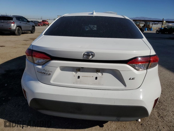 2023 Toyota Corolla LE with VIN 5YFB4MDE6PP002670, listed as a Copart auction lot 50578335 with 32,573 mi miles and Salvage Title. Bid and sale history available at carsss.com. Image 6.
