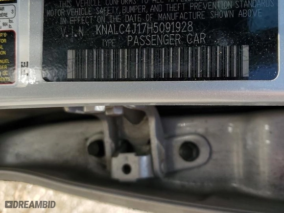 2017 Kia Cadenza Technology with VIN KNALC4J17H5091928, listed as a Copart auction lot 57755034 with 114,134 mi miles and Salvage Title. Bid and sale history available at carsss.com. Image 13.