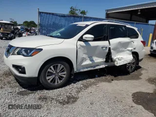 2019 Nissan Pathfinder SL with VIN 5N1DR2MN3KC640483, listed as a Copart auction lot 53702045 with 77,962 mi miles and Non repairable. Bid and sale history available at DreamBid. Image 1.