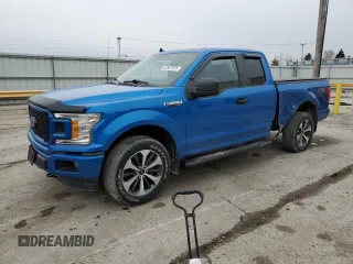2020 Ford F-150 XL with VIN 1FTEX1EP0LKE83138, listed as a Copart auction lot 47927875 with 97,437 mi miles and Salvage Title. Bid and sale history available at DreamBid. Image 1.