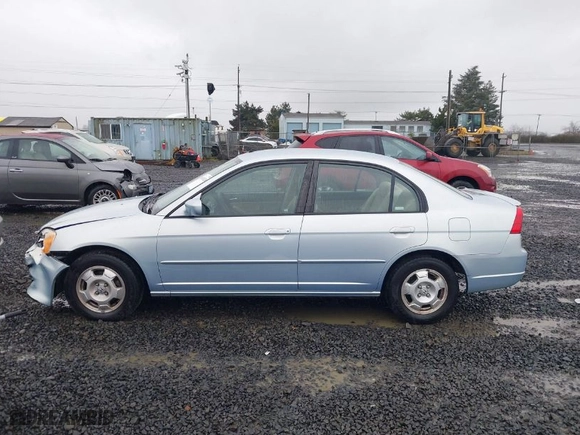 2003 Honda Civic Hybrid with VIN JHMES95693S020031, listed as a IAAI auction lot 41602128 with 176,766 mi miles. Bid and sale history available at carsss.com. Image 14.