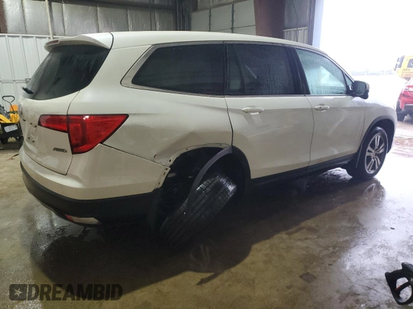 2016 Honda Pilot EX with VIN 5FNYF6H3XGB066361, listed as a Copart auction lot 49820645 with 106,666 mi miles and Salvage Title. Bid and sale history available at carsss.com. Image 3.