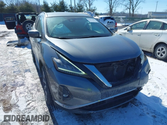 2023 Nissan Murano SV с VIN 5N1AZ2BS7PC123187, выставлен на аукционе IAAI как лот 41631296 с пробегом 63 963 миль миль и . История ставок и продаж доступна на DreamBid. Изображение 1.
