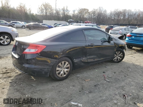 2012 Honda Civic Cpe LX with VIN 2HGFG3B51CH548901, listed as a Copart auction lot 77664623 with 88,475 mi miles and Salvage Title. Bid and sale history available at carsss.com. Image 3.