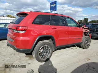2021 Jeep Grand Cherokee Trailhawk with VIN 1C4RJFLG0MC771918, listed as a Copart auction lot 75835754 with 37,185 mi miles and Salvage Title. Bid and sale history available at carsss.com. Image 3.