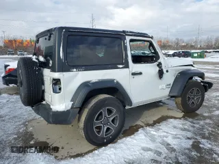 2018 Jeep Wrangler Sport with VIN 1C4GJXAG7JW188322, listed as a Copart auction lot 87352914 with 101,964 mi miles and Salvage Title. Bid and sale history available at carsss.com. Image 3.