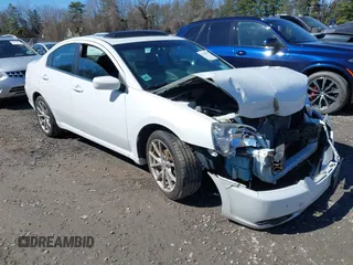 2012 Mitsubishi Galant ES with VIN 4A32B3FF6CE011668, listed as a IAAI auction lot 41828187 with 125,878 mi miles. Bid and sale history available at carsss.com. Image 1.