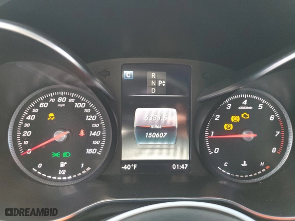 2015 Mercedes-Benz C-Class C 300 with VIN 55SWF4JB3FU056653, listed as a Copart auction lot 46859795 with 150,607 mi miles and Salvage Title. Bid and sale history available at carsss.com. Image 9.