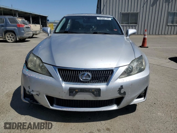 2011 Lexus IS 250 with VIN JTHBF5C29B5147276, listed as a Copart auction lot 58502145 with 172,533 mi miles and Salvage title. Bid and sale history available at DreamBid. Image 5.
