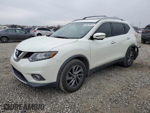2016 Nissan Rogue SL with VIN 5N1AT2MT7GC884230, listed as a Copart auction lot 44919515 with 178,528 mi miles and Salvage Title. Bid and sale history available at DreamBid. Image 1.
