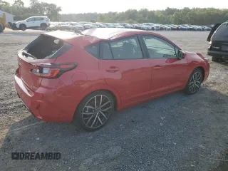 2024 Subaru Impreza Sport with VIN JF1GUAFC3R8381809, listed as a Copart auction lot 67695414 with 2,092 mi miles and Salvage Title. Bid and sale history available at carsss.com. Image 3.