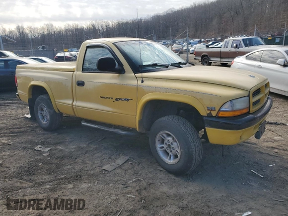 1999 Dodge Dakota with VIN 1B7GG26X4XS136110, listed as a Copart auction lot 46273105 with Not Provided miles and Salvage Title. Bid and sale history available at carsss.com. Image 4.