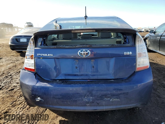 2010 Toyota Prius II with VIN JTDKN3DU9A0068727, listed as a Copart auction lot 43583915 with 175,111 mi miles and Salvage Title. Bid and sale history available at carsss.com. Image 6.